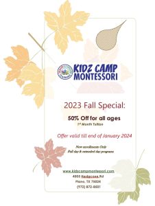 Fall Special announcement